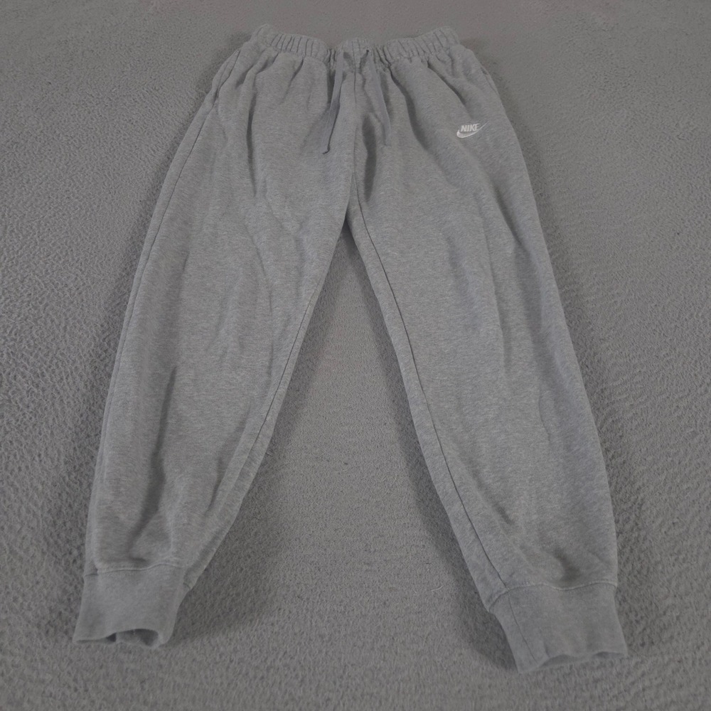 Nike Sweatpants Women Small Gray Sportswear Club Fleece Jogger French Terry Soft